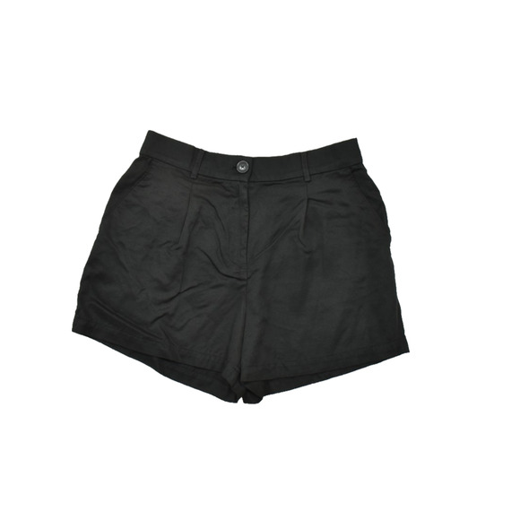 LOFT Pants - LOFT Women's Size 6 Black 100% Lyocell Pleated High Waist Relaxed Utility Short